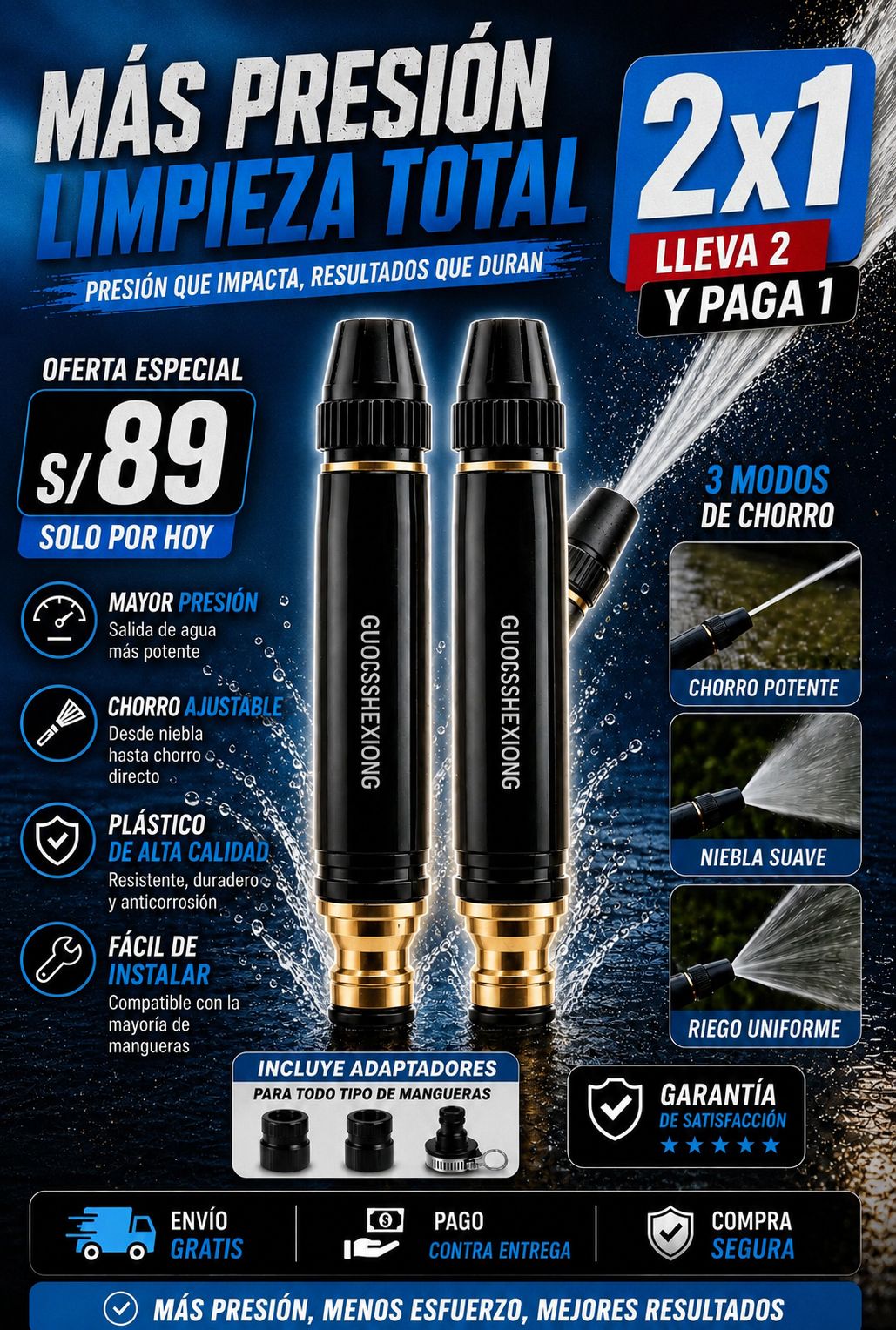 BOQUILLA DE ALTA PRESION PROMO 2X1